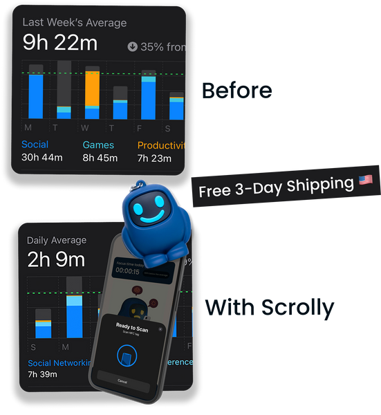 STOP SCROLLING,
START LIVING